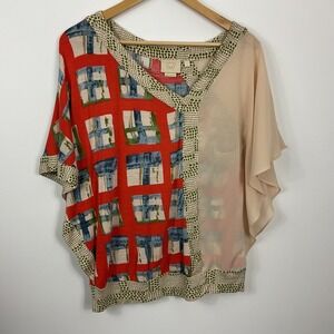 Vanessa Virginia‎ Askew Kimono Top Womens Size S
